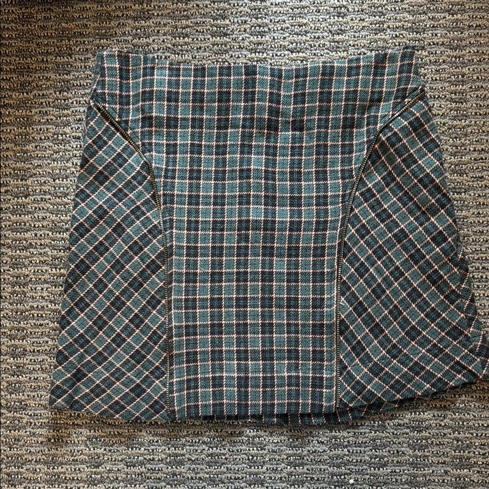 Urban Outfitters Green and Black Mini Skirt